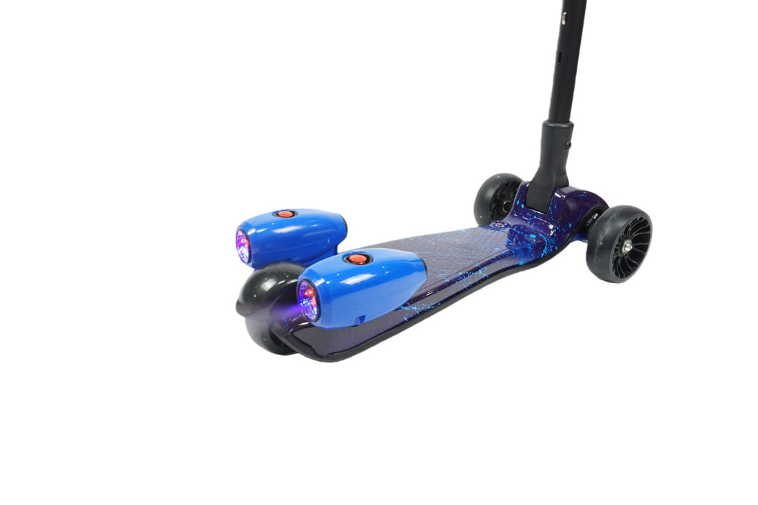 MistX 3 Wheel Foldable Kids Push Vapour Scooter Blue