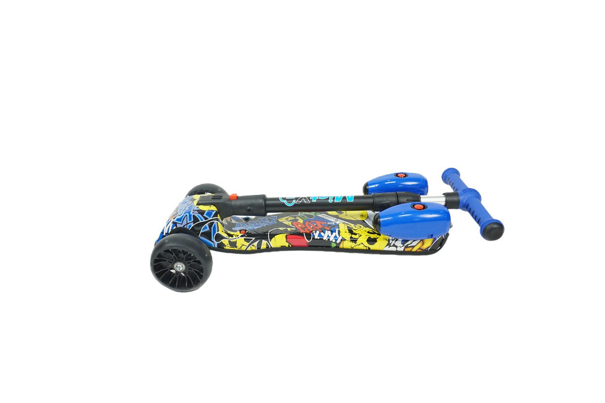 MistX 3 Wheel Foldable Kids Push Vapour Scooter Yellow