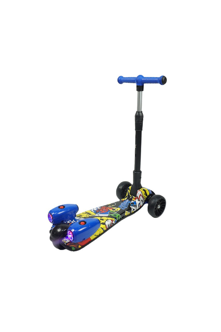 MistX 3 Wheel Foldable Kids Push Vapour Scooter Yellow