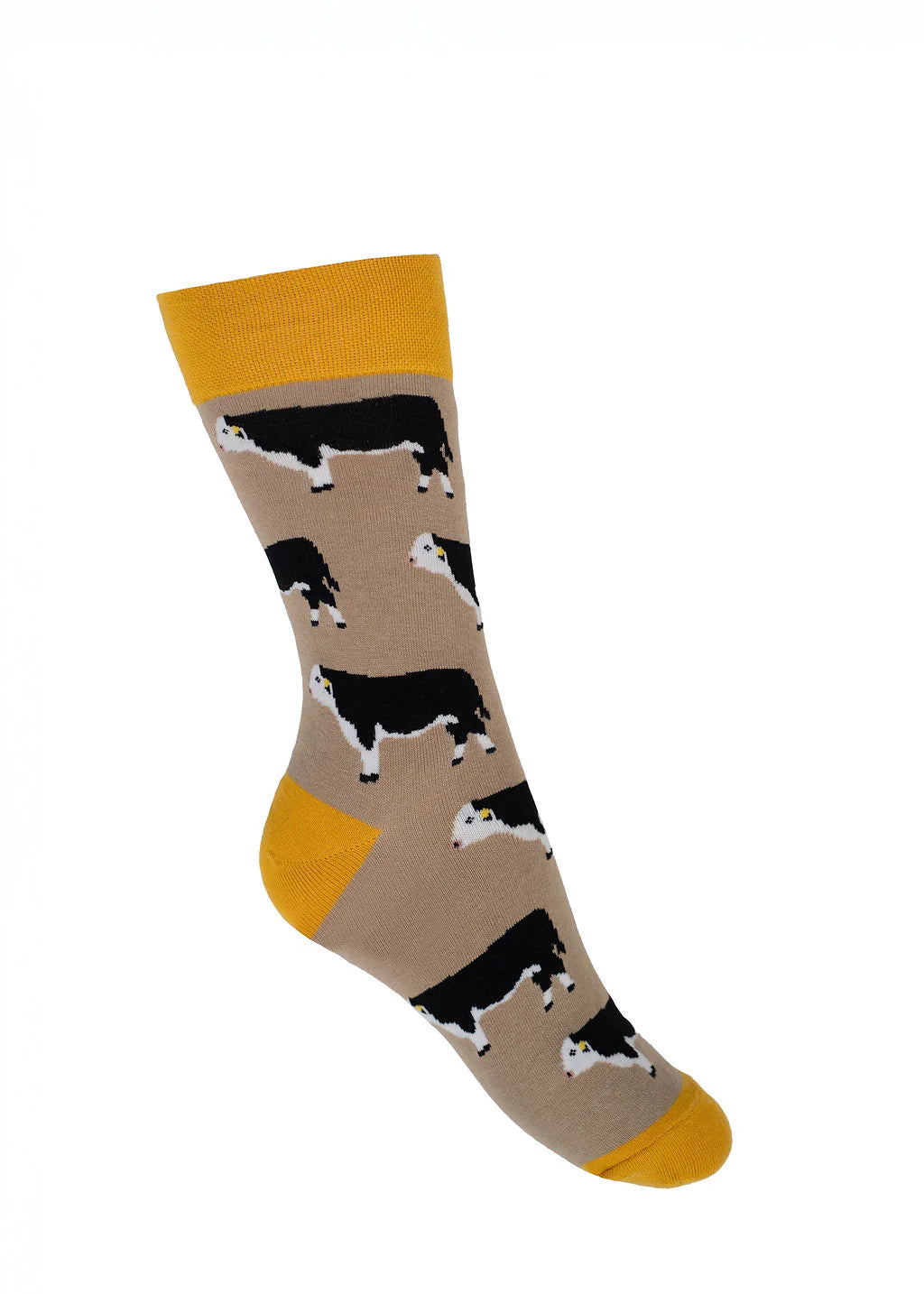 Black Hereford Cow Socks | Crew