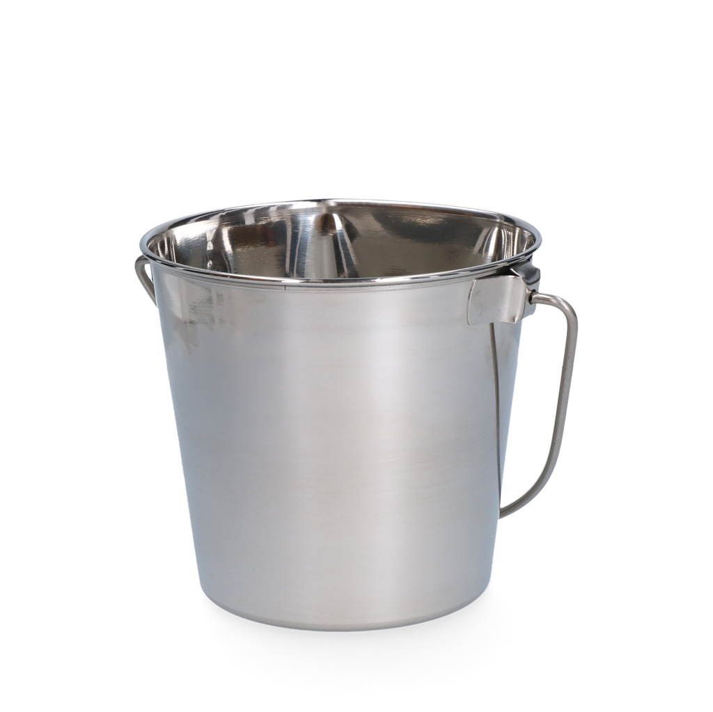 Stainless steel Bucket with flat side