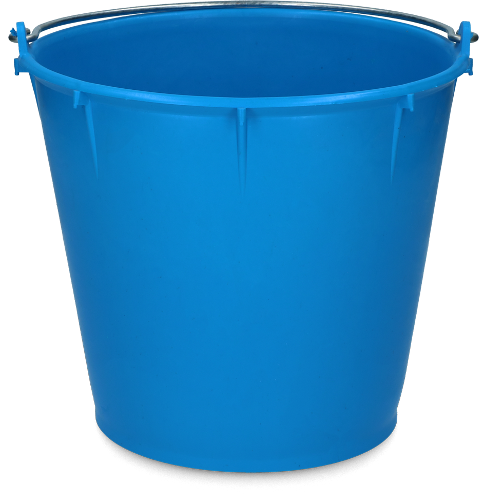 Bucket 7 l with handle Blue