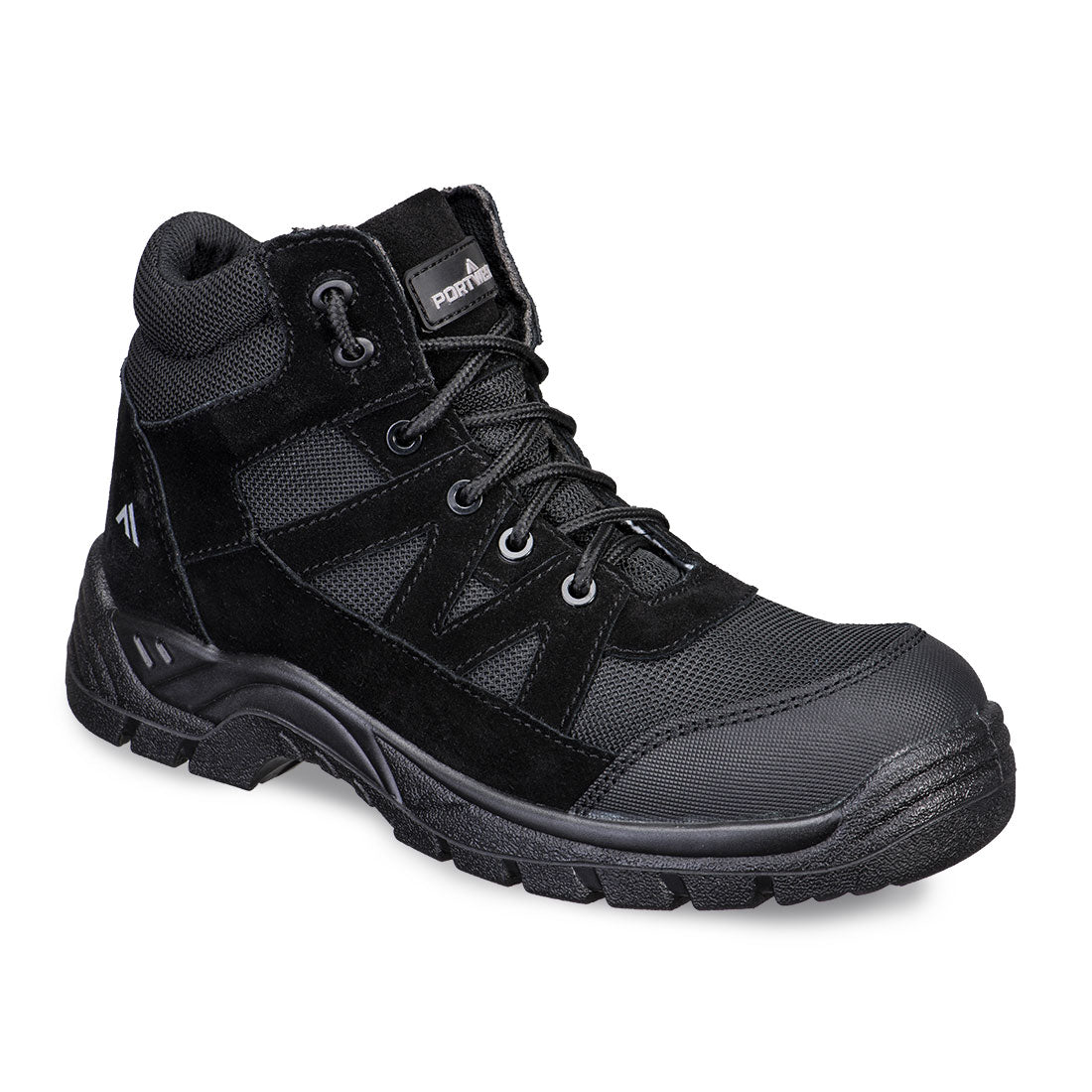 Portwest FC20 Composite Textile and Suede Ankle Boot S1PL SR FO Black