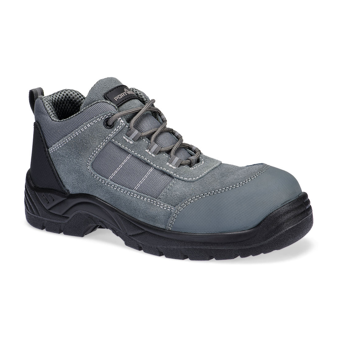 Portwest FC24 Composite Textile Suede Low Shoe S1 SR FO Metal Grey