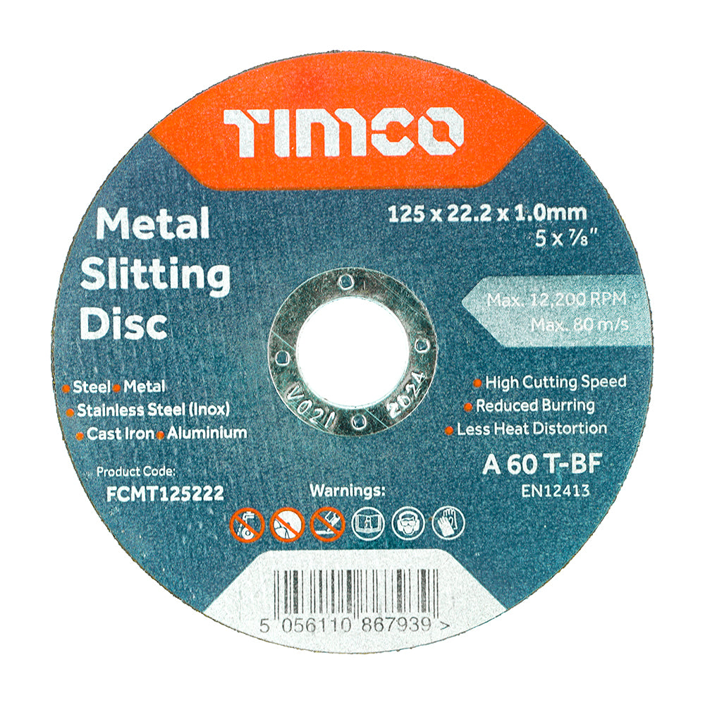Timco Bonded Abrasive Disc - For Cutting