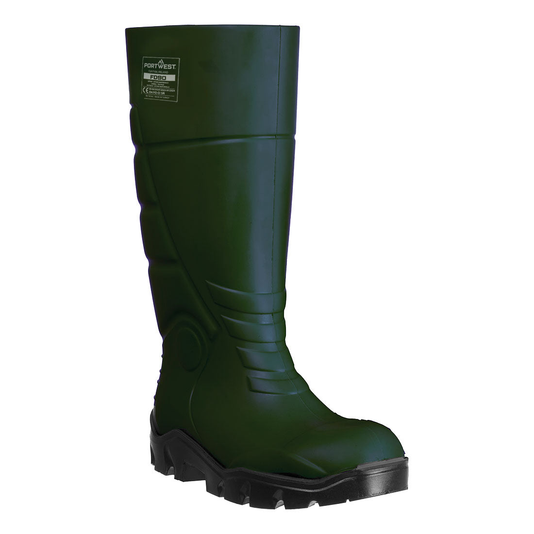 Portwest FD90 Occupational PU Wellington O4 FO CI SR Green