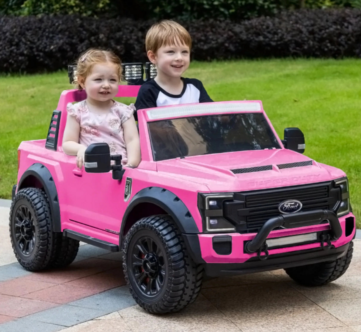 Ford Super Duty F450 24V Electric Ride On Truck Pink