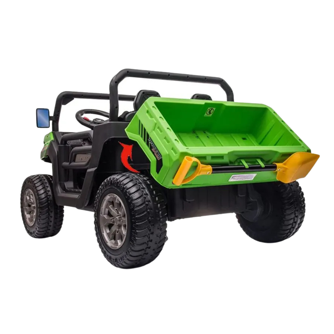 AgriBuddy With Rear Tipper 12V Electric Ride On Buggy Green