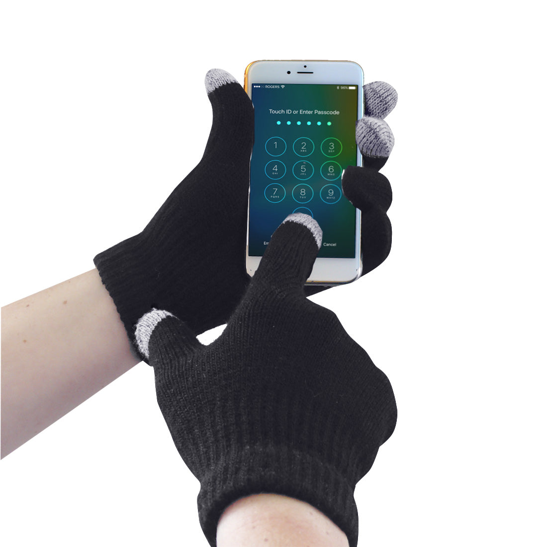 Portwest GL16 Touchscreen Knit Glove Black