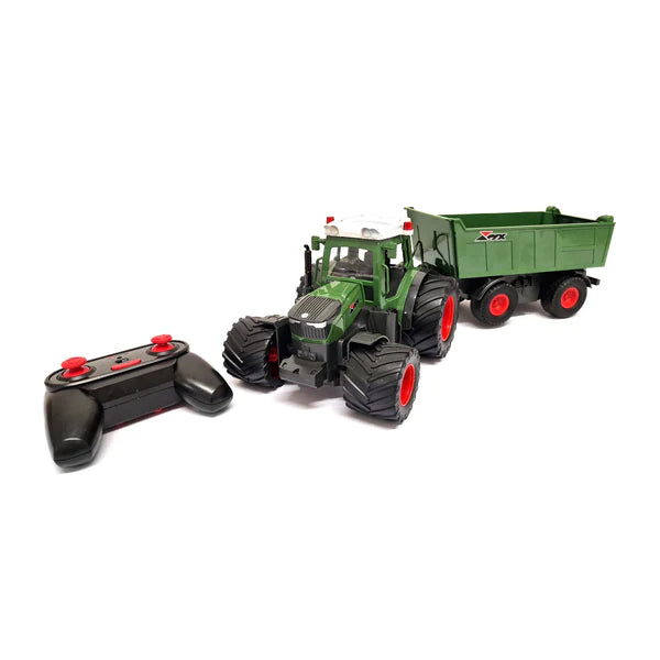 Green Farm Tractor with Remote Control