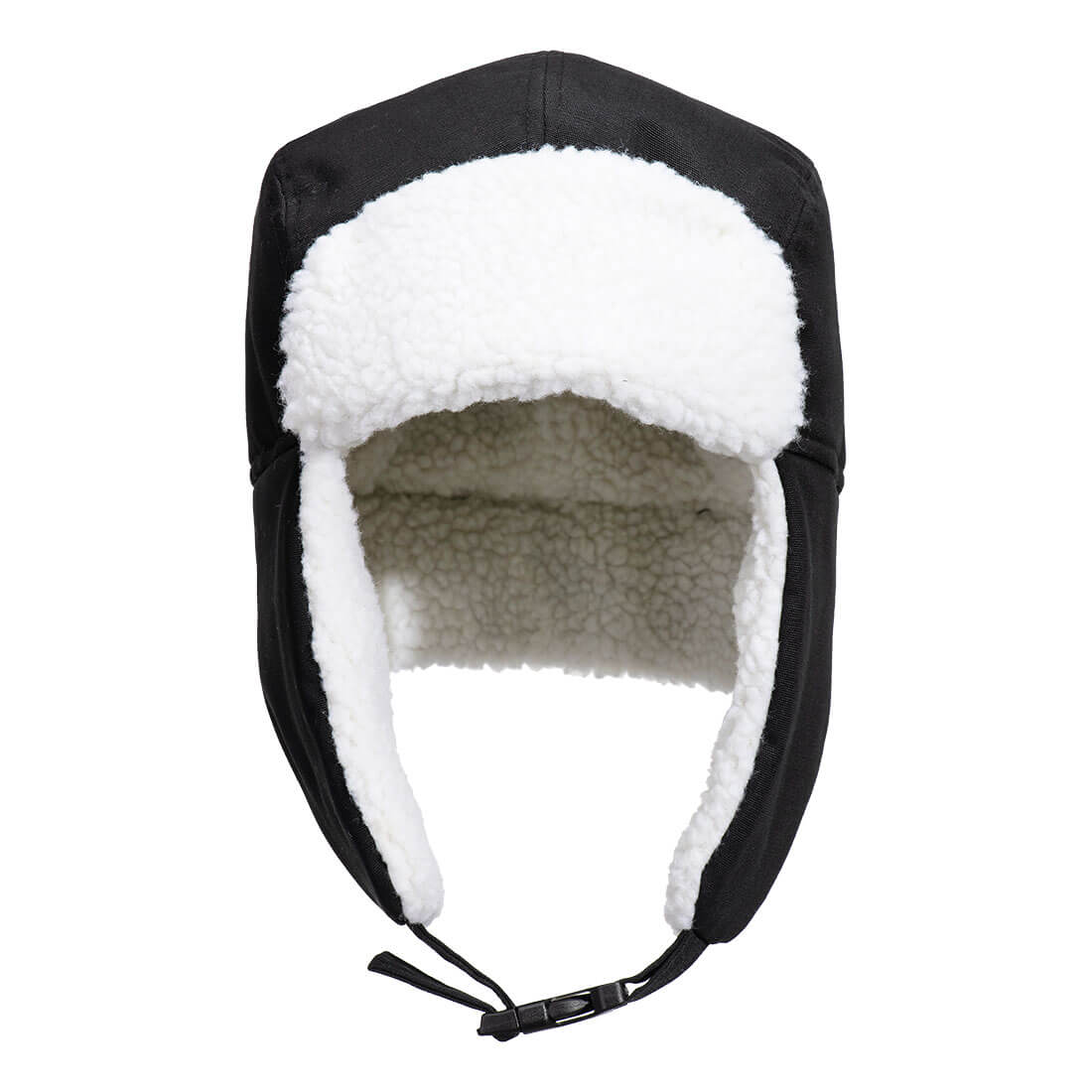 Portwest HA33 Sherpa Lined Trapper Hat Black