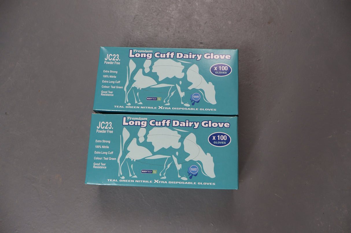 Bodytech Disposable Cuff Nitrile Gloves JC23 100 Per Box