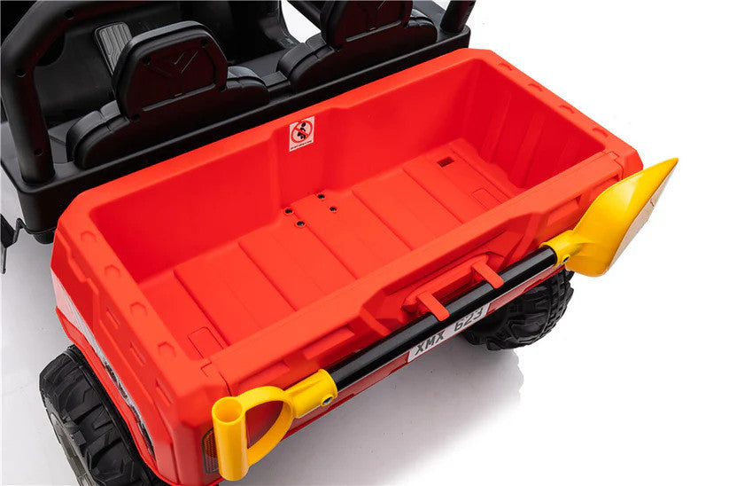 AgriBuddy With Rear Tipper 12V Electric Ride On Buggy Red