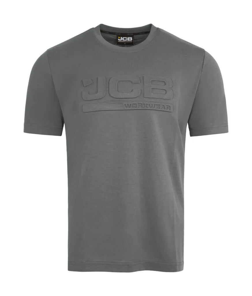 JCB Workwear 3d Embossed T-shirt Grey
