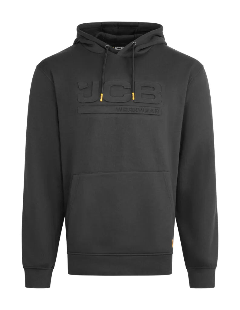 JCB Workwear Embossed Hoody Black