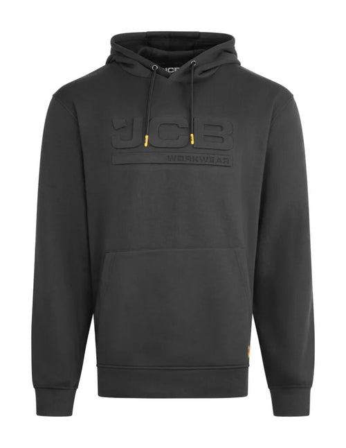 JCB Workwear Embossed Hoody Black