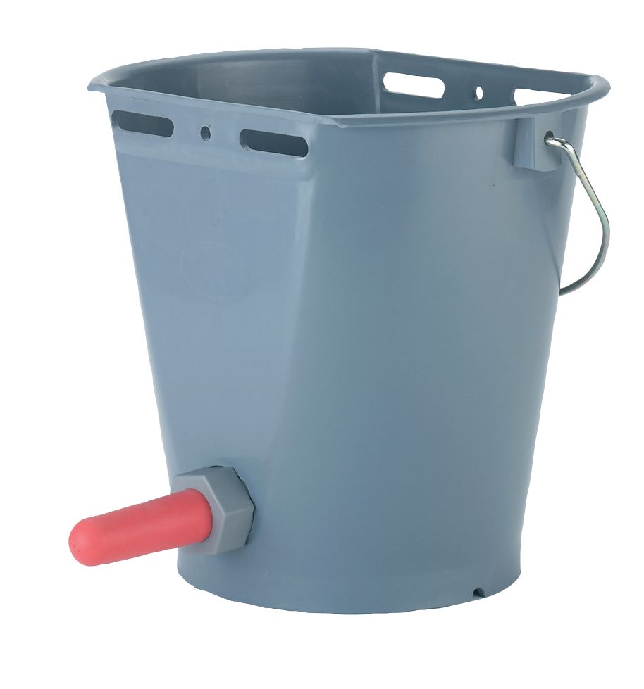 Calf Feeding Bucket with Teat