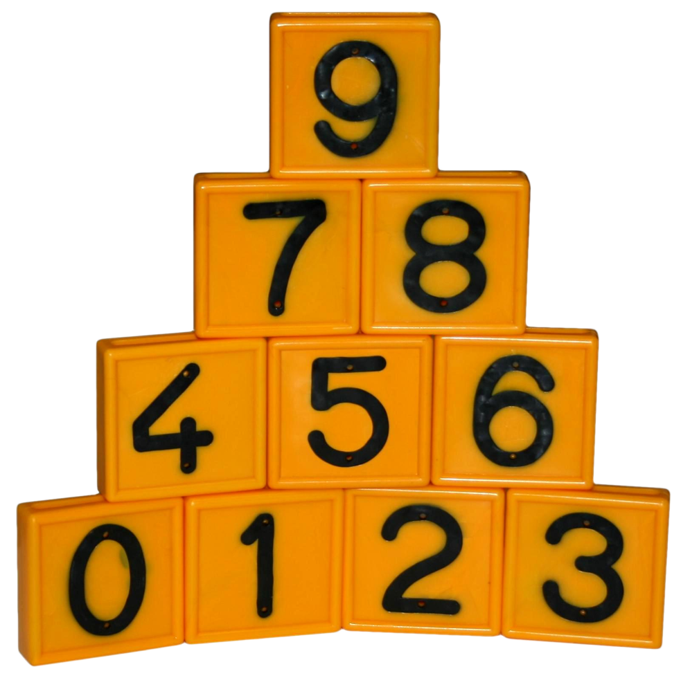 Cow belt marking number nr. 1 yellow