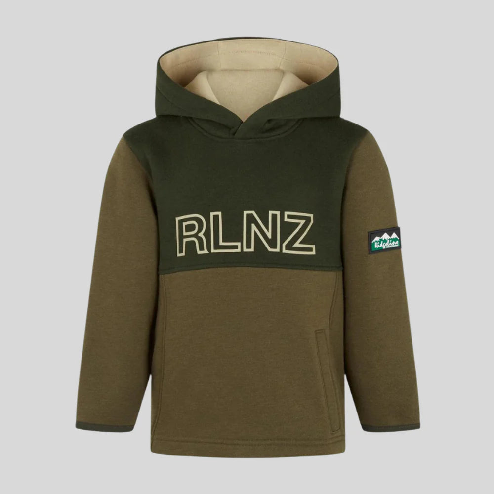 Kids NZ Hoodie Olive