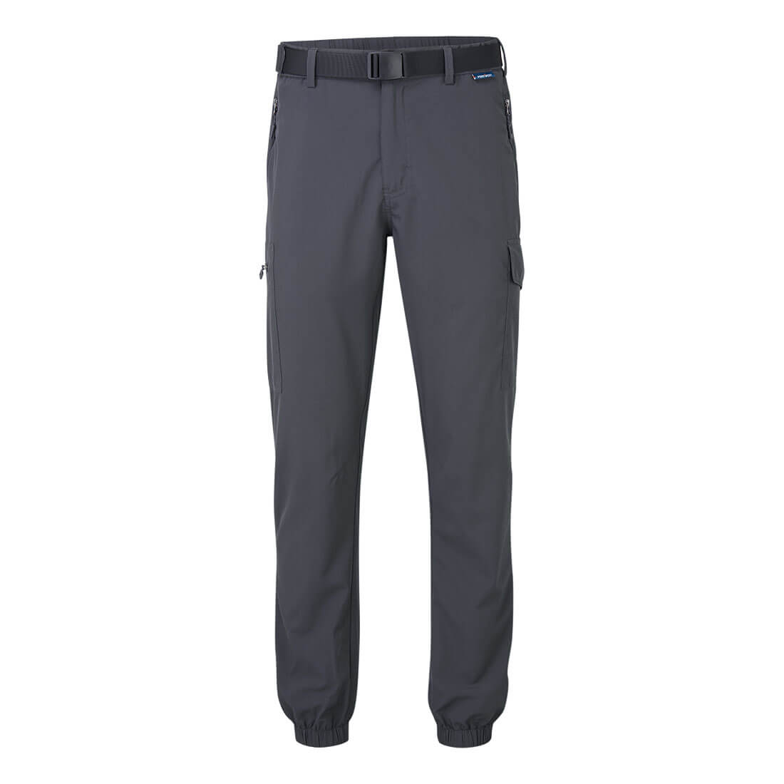 Portwest L712 Stretch Lightweight Cuffed Trousers Metal Grey
