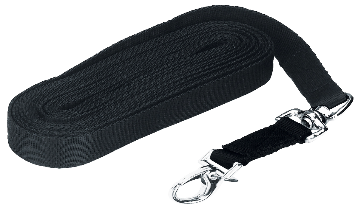 Lunge lux black with snap hook