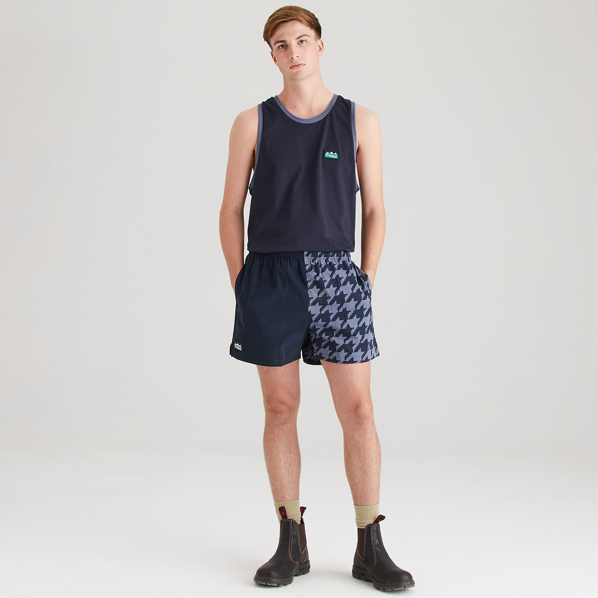 Ridgeline Backslider Shorts – Navy Print