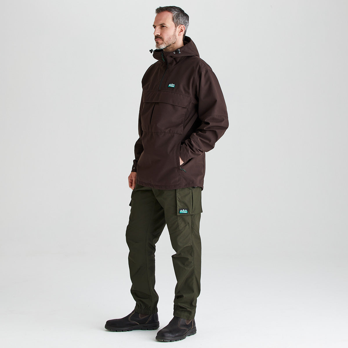 Ridgeline Men's Cambrian Smock – Deep Bark