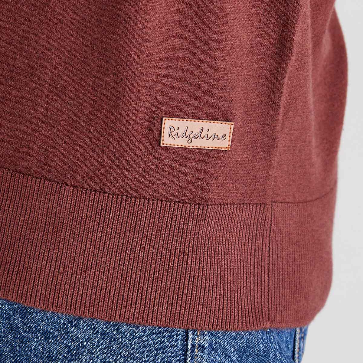 Ridgeline Men's Hartland Crew Knit – Oxblood