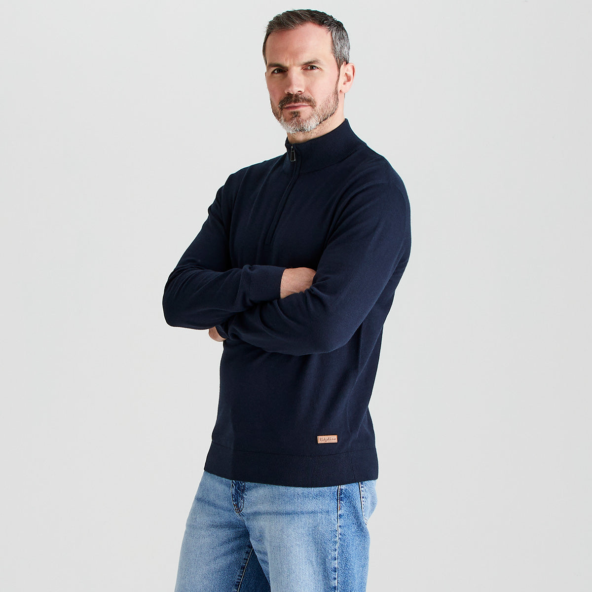 Ridgeline Men's Hartland 1/4 Zip Knit – Navy