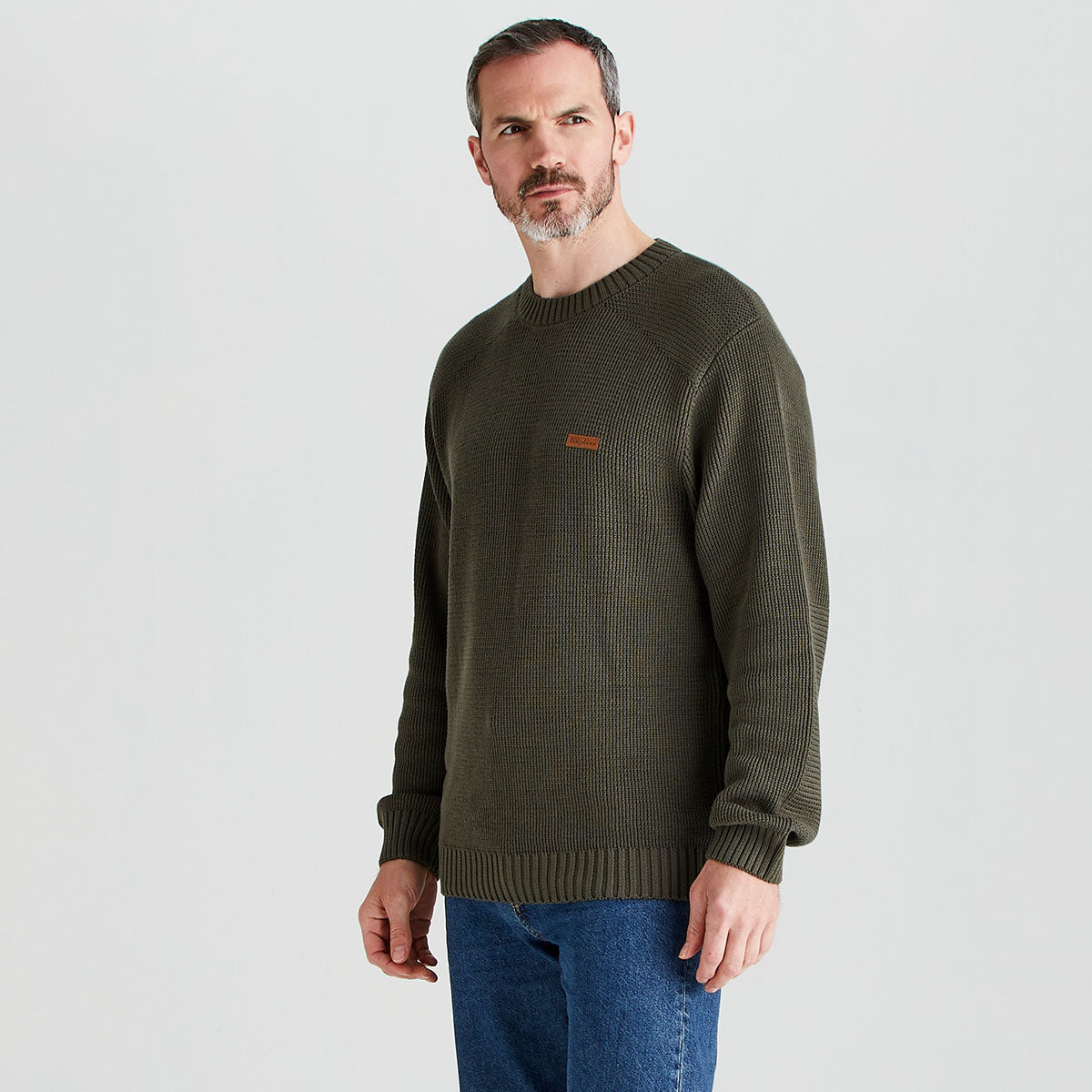 Ridgeline Men's Journeyman Knit Jumper – Moss