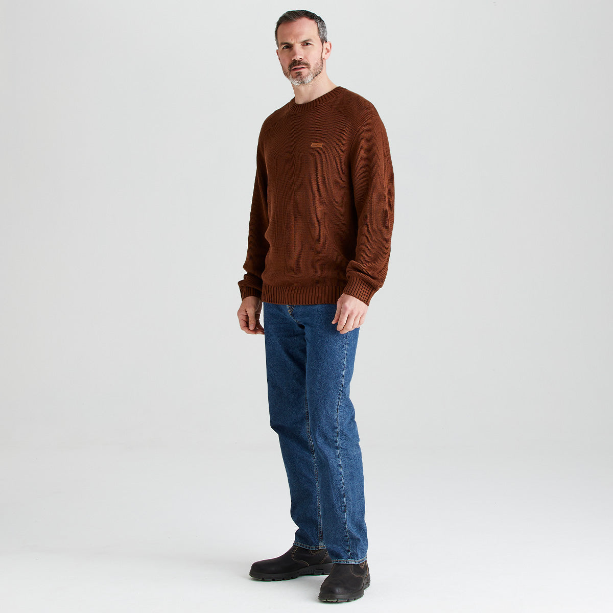 Ridgeline Men's Journeyman Knit Jumper – Nutmeg