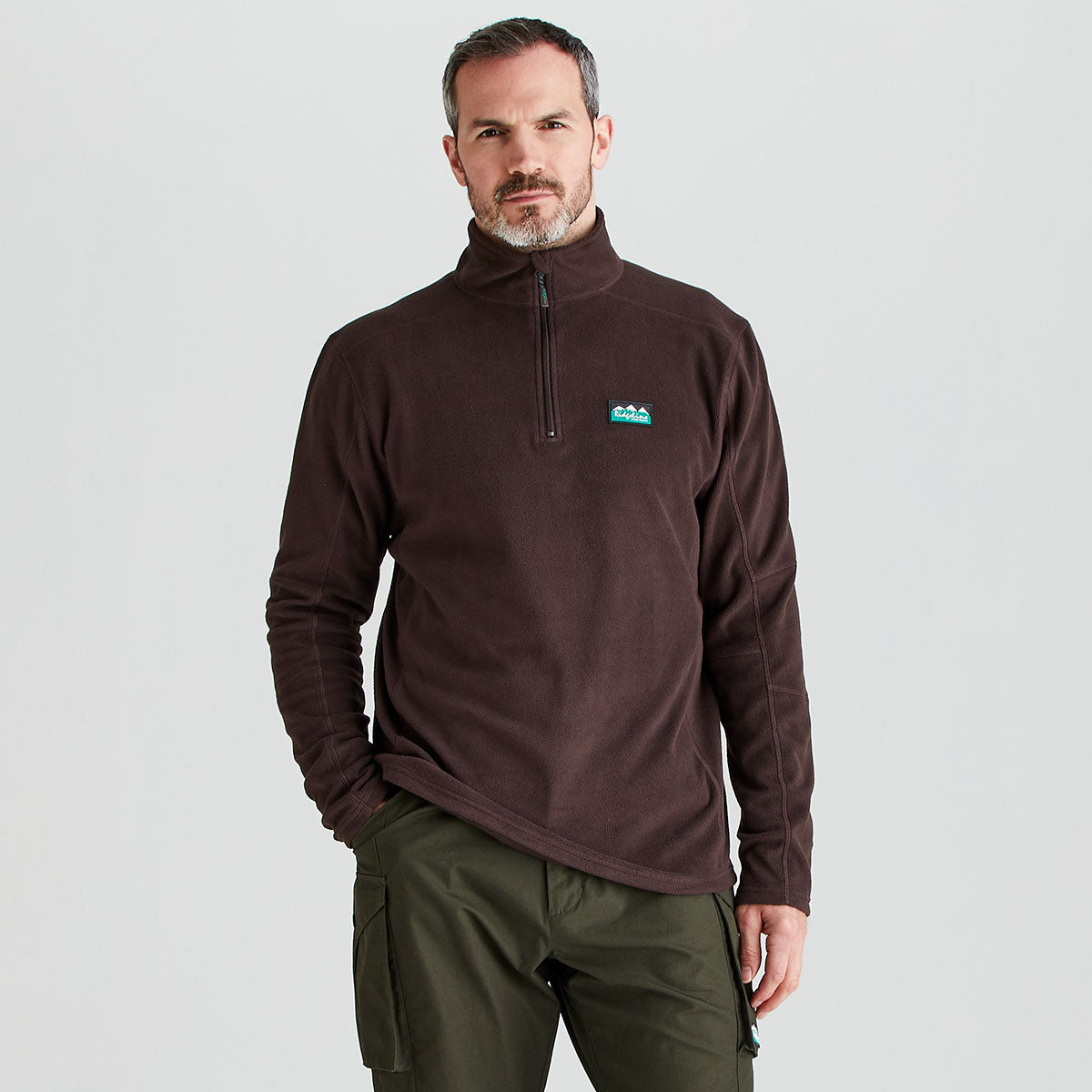 Ridgeline Men's Narvik Fleece – Deep Bark