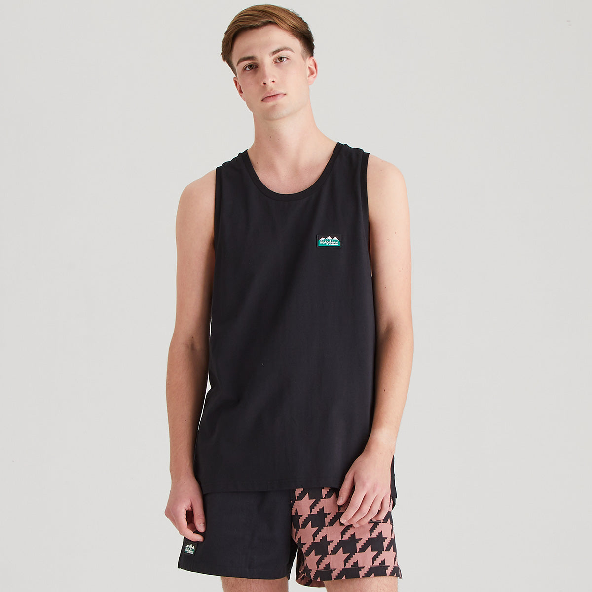 Ridgeline Men's Signature Singlet Top – Black