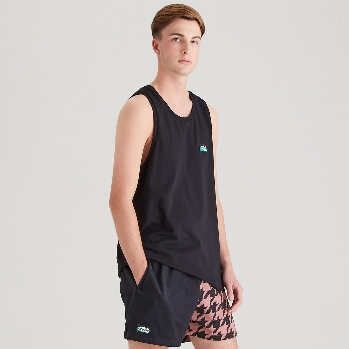 Ridgeline Men's Signature Singlet Top – Black
