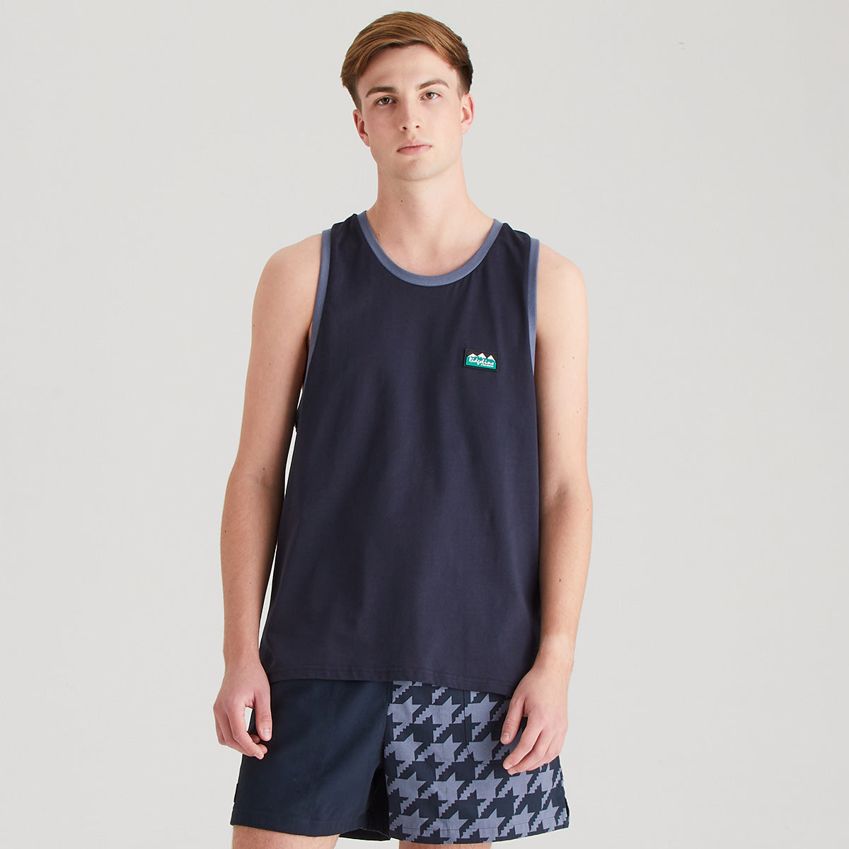 Ridgeline Men's Signature Singlet Top – Navy