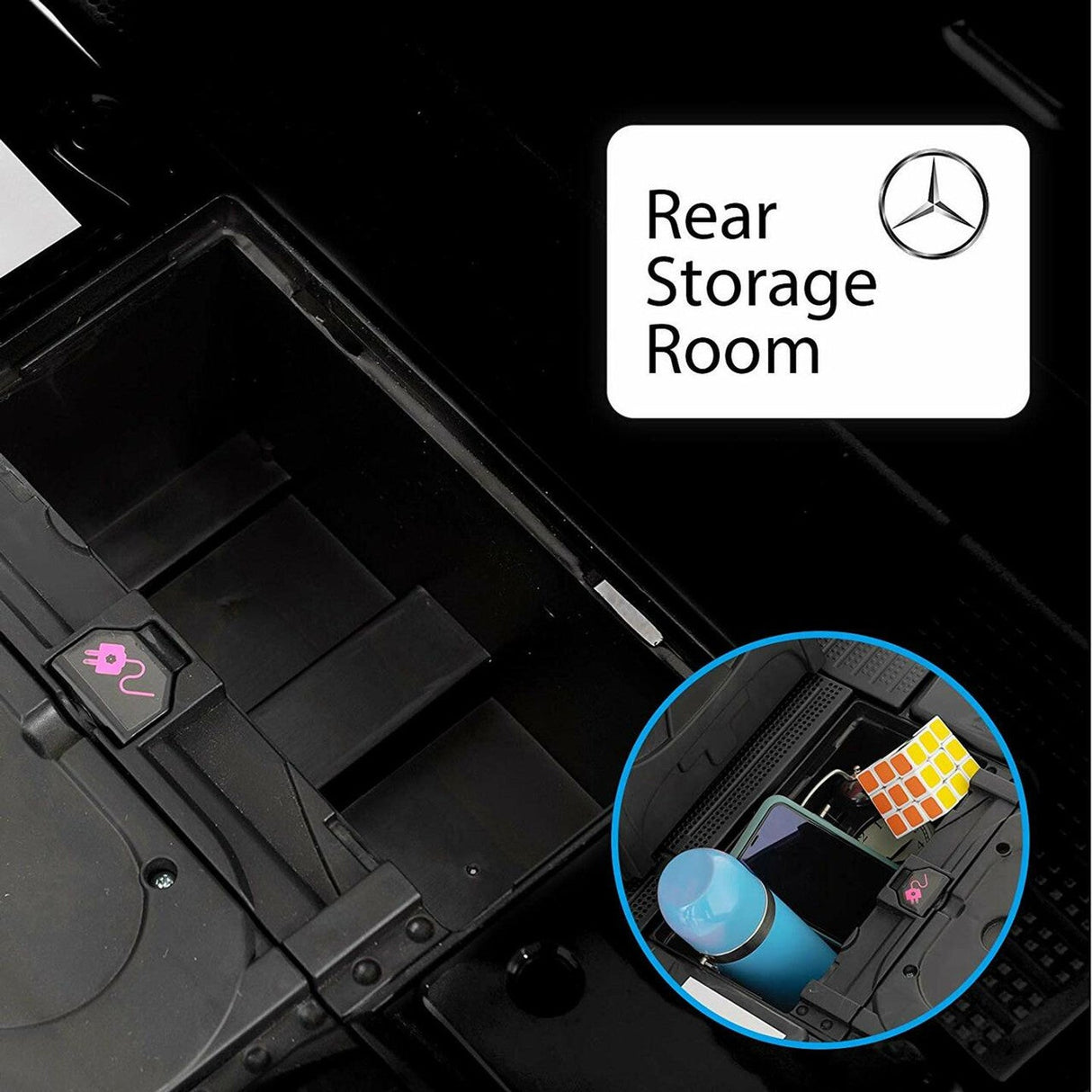 Licensed Mercedes Benz Actros Black 24V Electric Ride On Truck