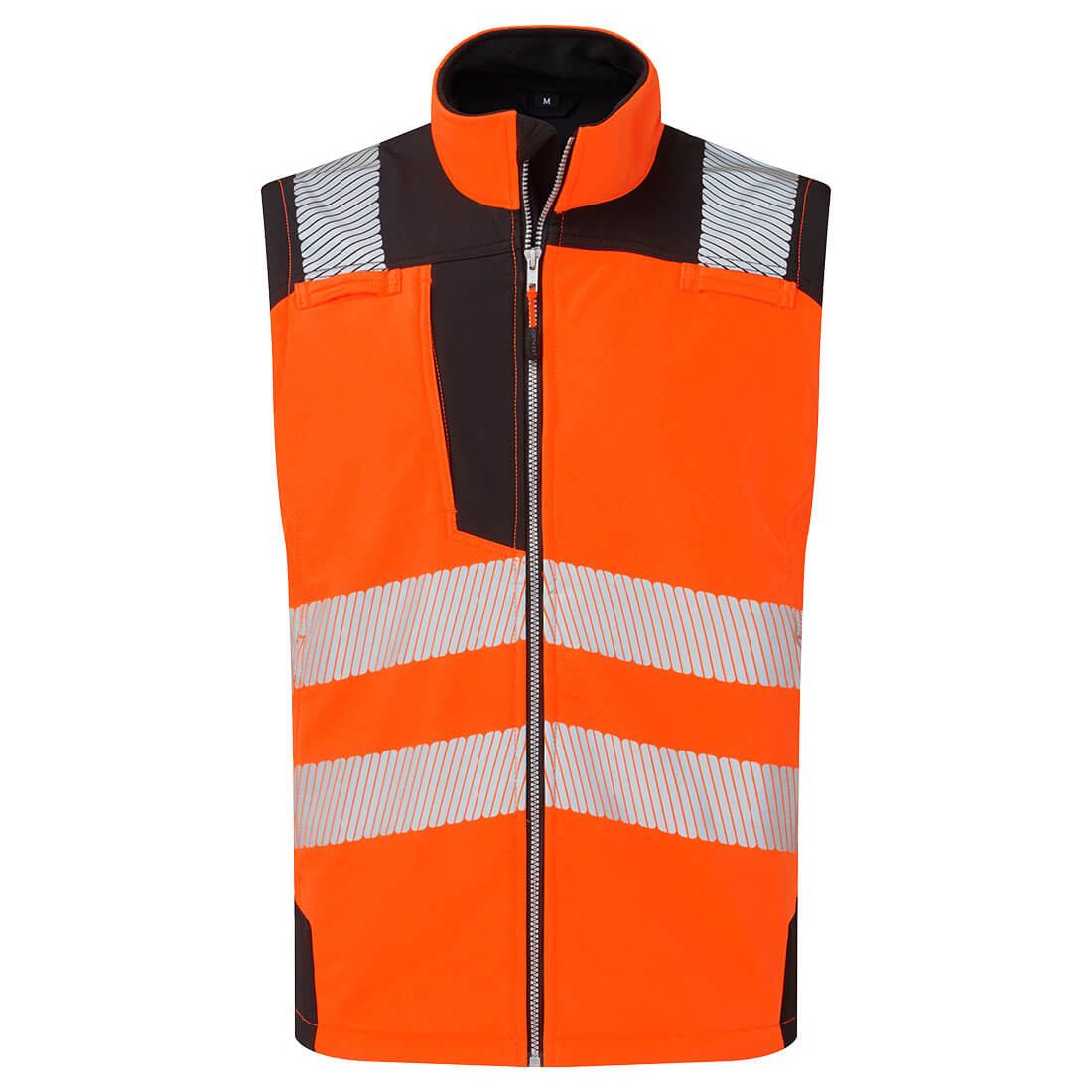 Portwest PW325 PW3 Hi-Vis Softshell Gilet (3L) Orange/Black