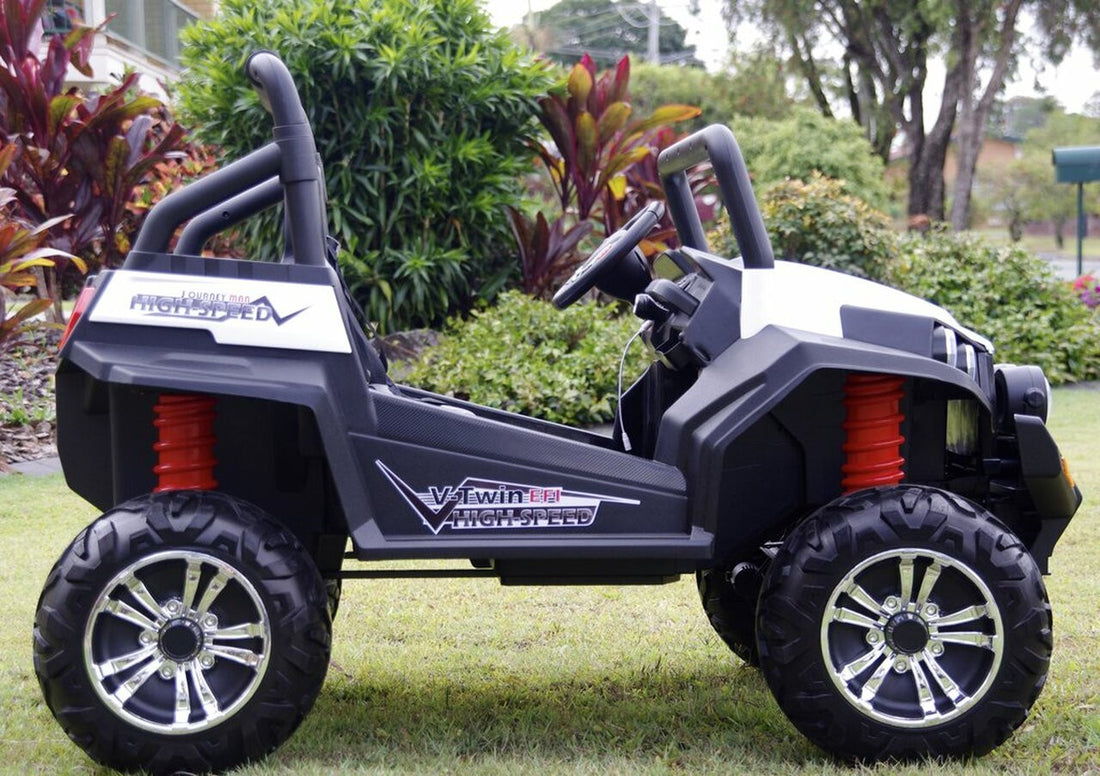 Ranch Wagon 24V Electric Ride On Buggy (White)