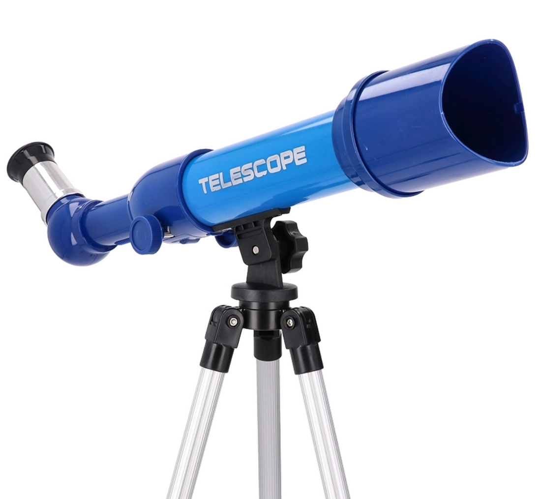 Kids’ Astronomy Telescope – 80x Magnification with 3 Optical Lenses – Ages 6+ – Blue