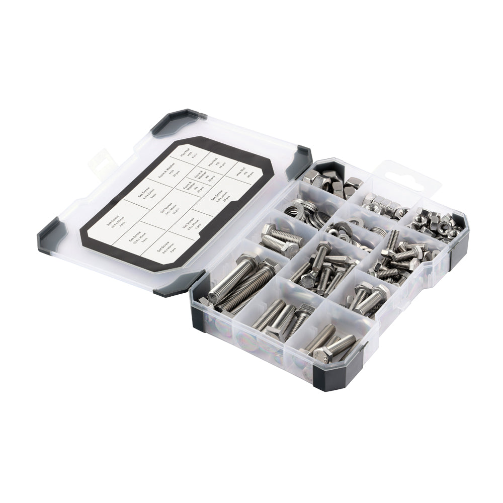 Timco Mixed Set Screws, Nuts and Washers Tray