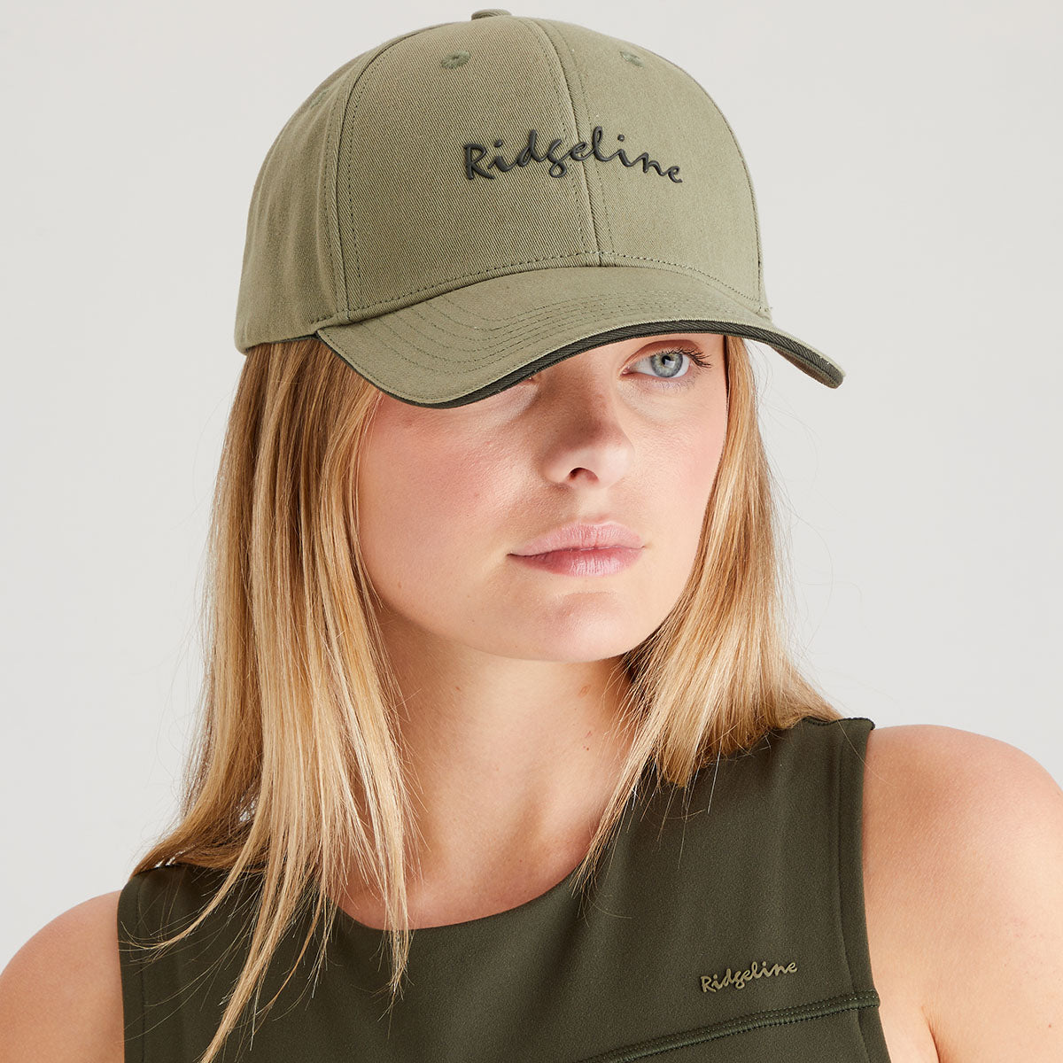 Ridgeline Signature Cap – Khaki Green