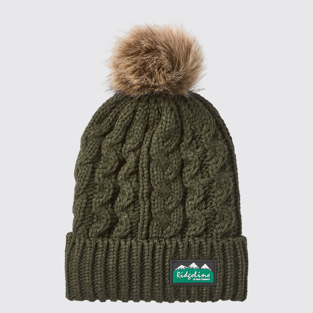 Ridgeline Nordic Fleck Bobble Hat – Deep Forest