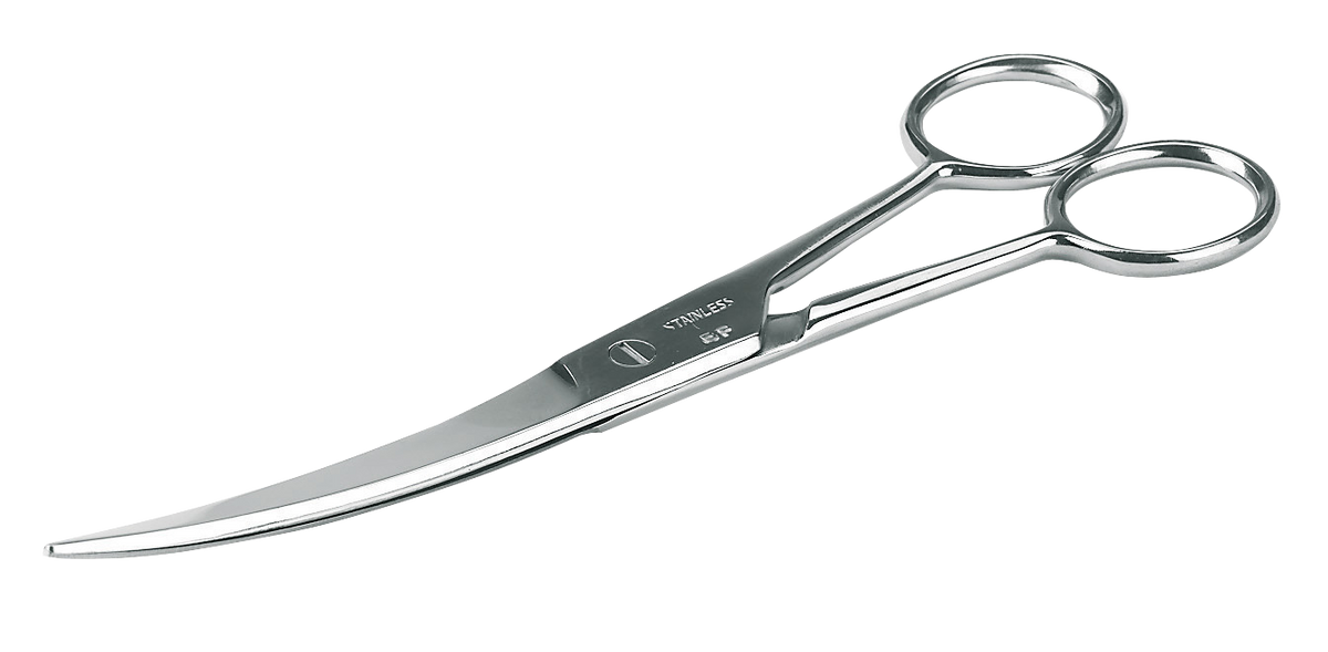 Marking scissors bent blades