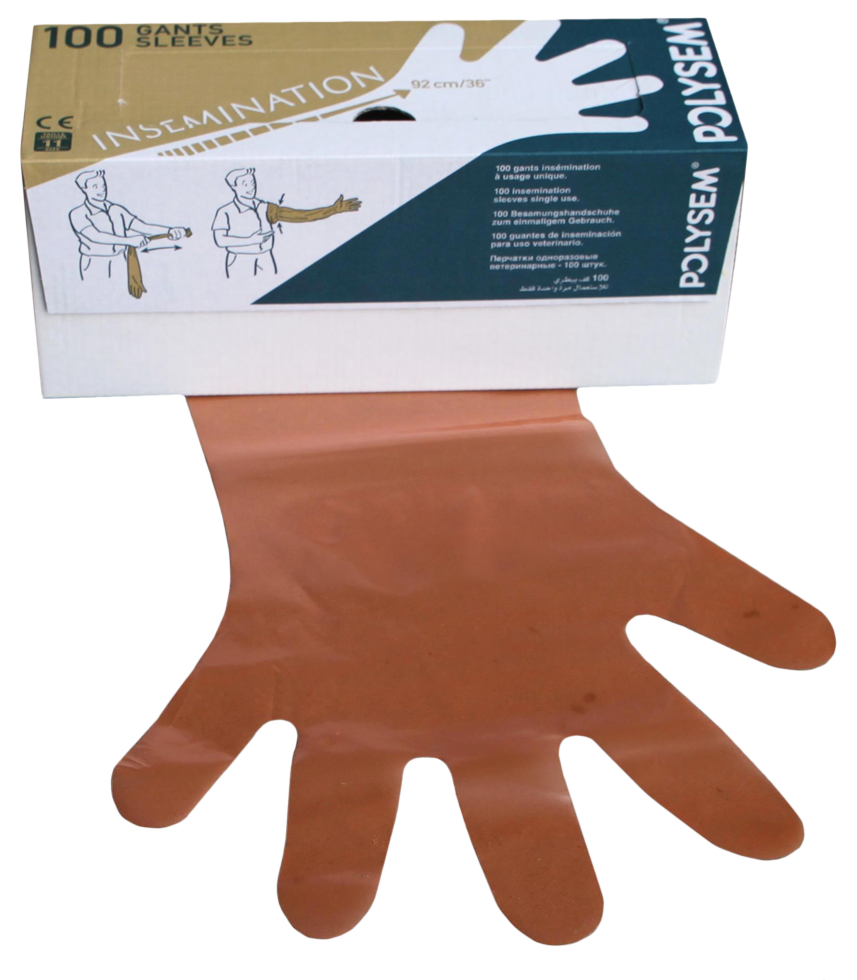 Disposable Vet Gloves Orange