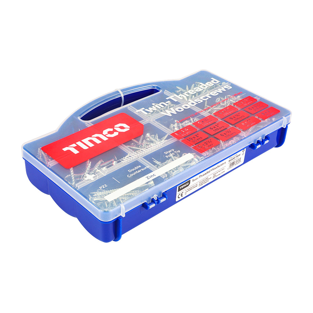 Timco Twin-Thread Woodscrew - Mixed Tray