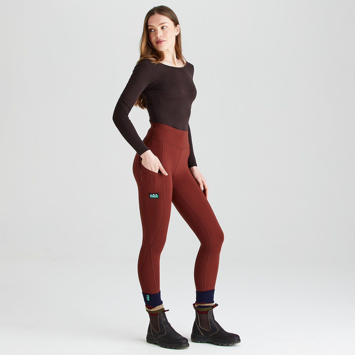 Ridgeline Women's Infinity Leggings – Oxblood