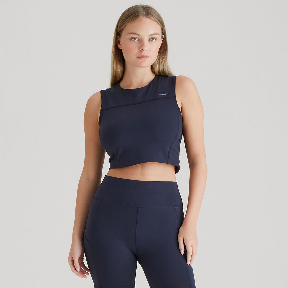 Ridgeline Women's Infinity Crop Top – Navy