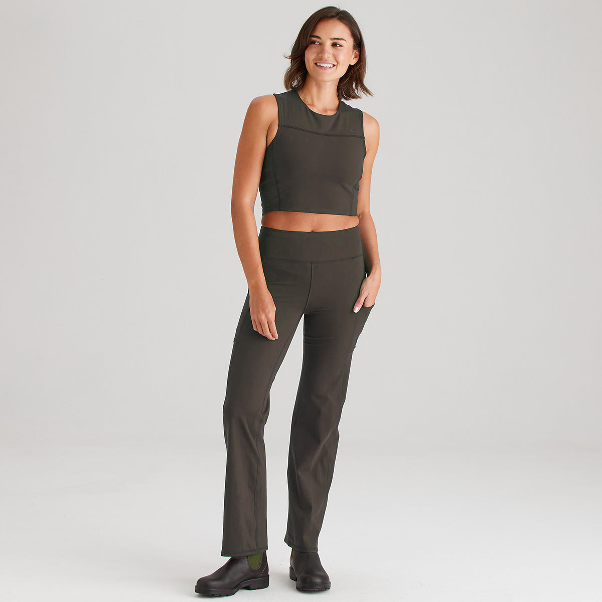 Ridgeline Women's Infinity Straight Leg Leggings – Deep Forest