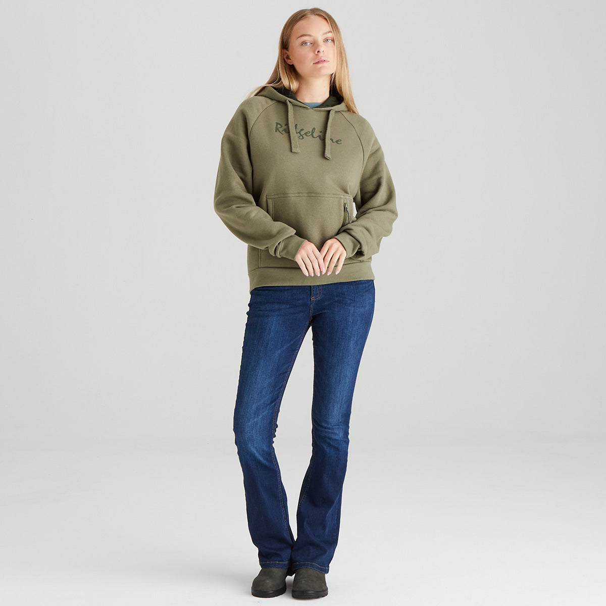 Ridgeline Women's Signature Hoodie – Khaki Green