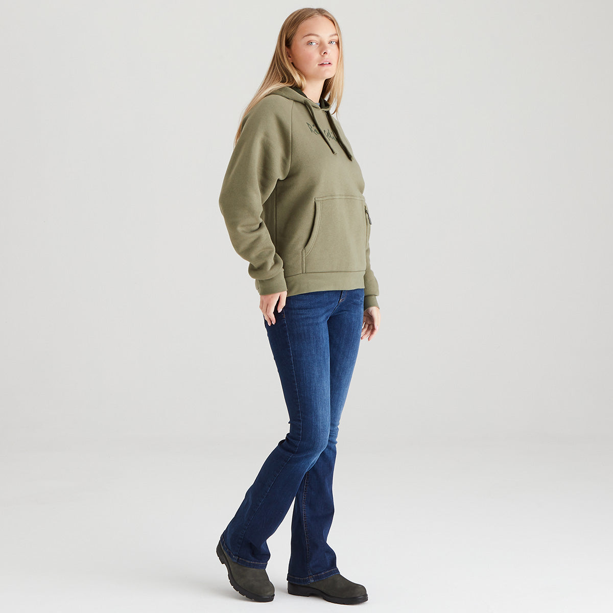 Ridgeline Women's Signature Hoodie – Khaki Green